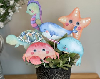 Under the Sea party decorations, baby shower centerpieces, Oneder the sea, first birthday