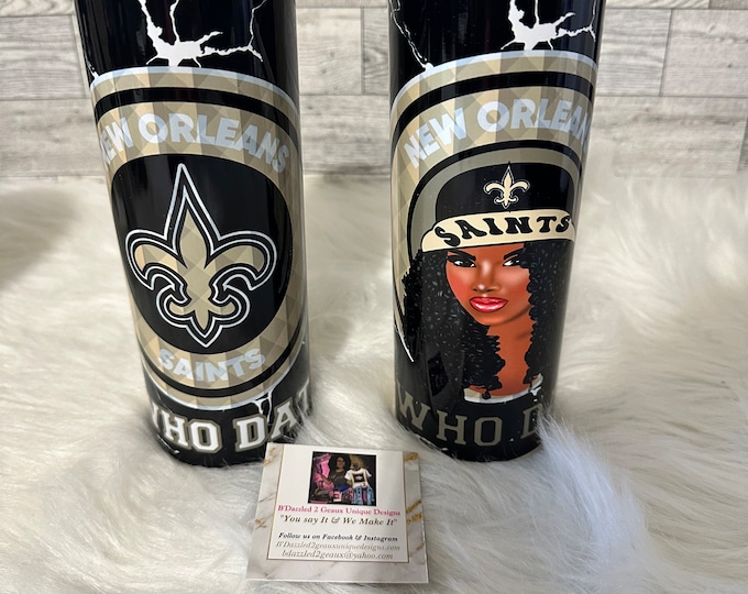 His and Hers Saints Who Dat Tumblers!