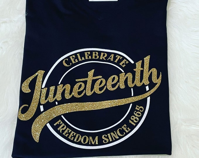 Juneteenth Celebration Black and Gold T-Shirts!