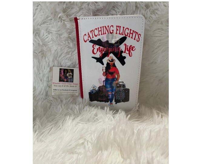 Catching Flights Enjoying Life Passport Covers-Custom Designed