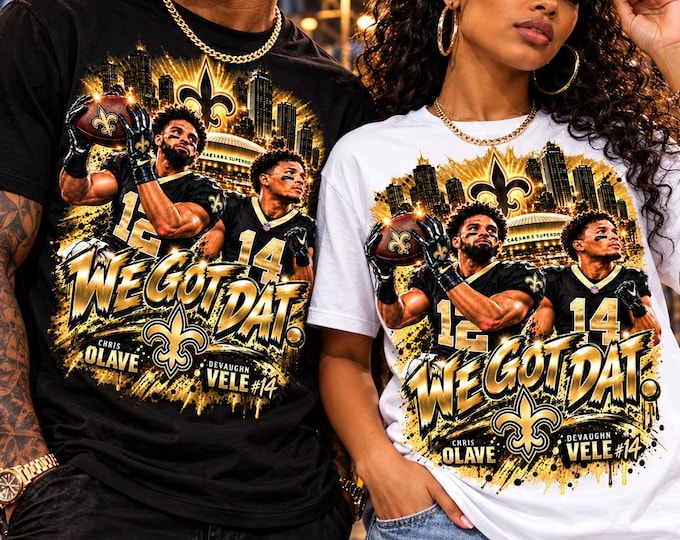 WE GOT DAT Nola Game Day Black and Gold T-Shirt Unisex