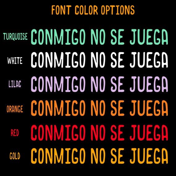Conmigo No Se Juega T Shirt Etsy Australia