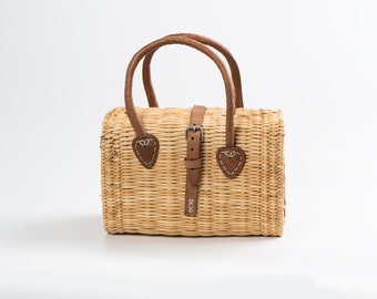 Portuguese Natural Basket Bag Size Small