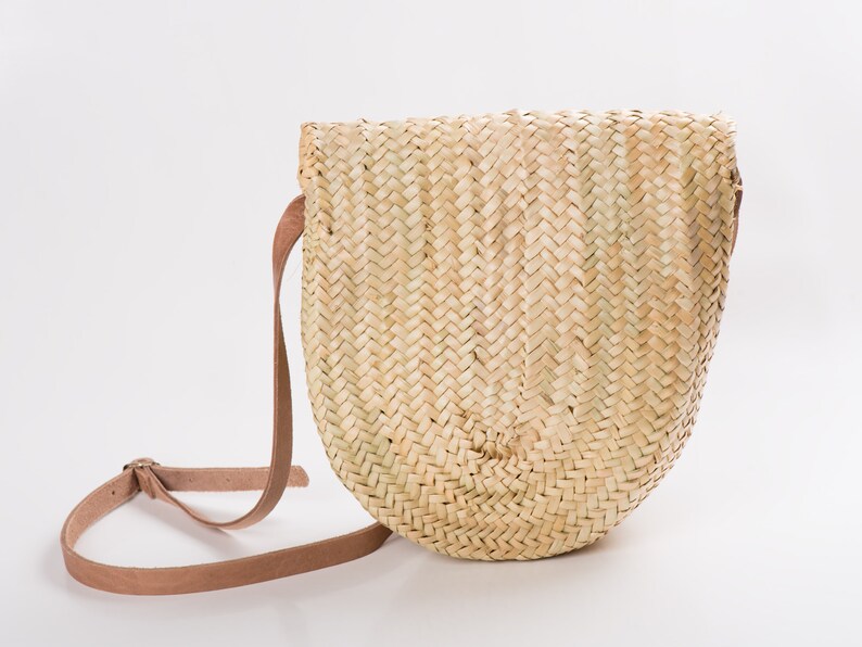 Palm leaf wicker bag Woven handmade bag Crossbody bag Shoulder | Etsy