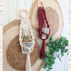 Macrame Plant Hanger, Indoor Plant Wall Hanging, Gifts For Plant Lovers, Plant Mom Gifts, Modern Boho Plant Decor