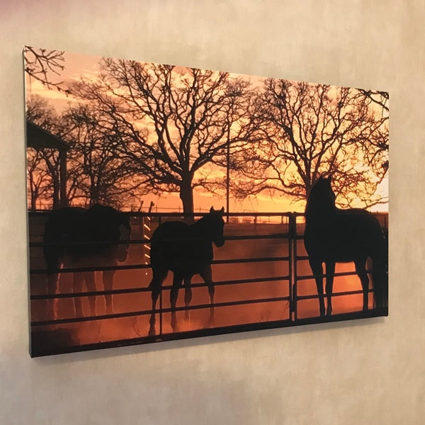 Canvas Wall Art Sunset Etsy