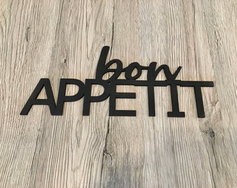 bonAPPETIT - Schriftzug aus Holz (25cm)