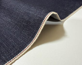 16 oz Japanese heavy ounce indigo denim by the yard, Selvage denim