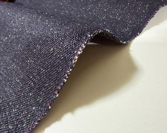 18.8 oz Heavy Ounce Indigo Nep Selvage Denim Japanese Blue Fabric