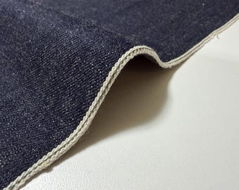 11 oz Japanese Indigo Kibata Denim With Gray Selvage By The Yard