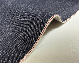 13.75 oz Indigo Japanese denim Fabric Red Selvage By The Yard