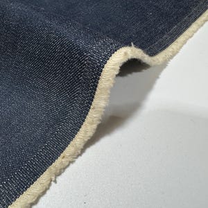 12.5 oz double-width Japanese indigo denim fabric by the yard, Indigo cotton fabric