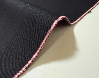 15.3 oz Double-sided Black w/ Pink Selvage – By The Yard