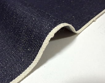 15 oz Indigo Nep Selvage Denim Japanese Blue Fabric By The Yard