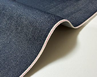 11.6 oz Indigo Navy Blue Selvage Japanese Fabric by Yard