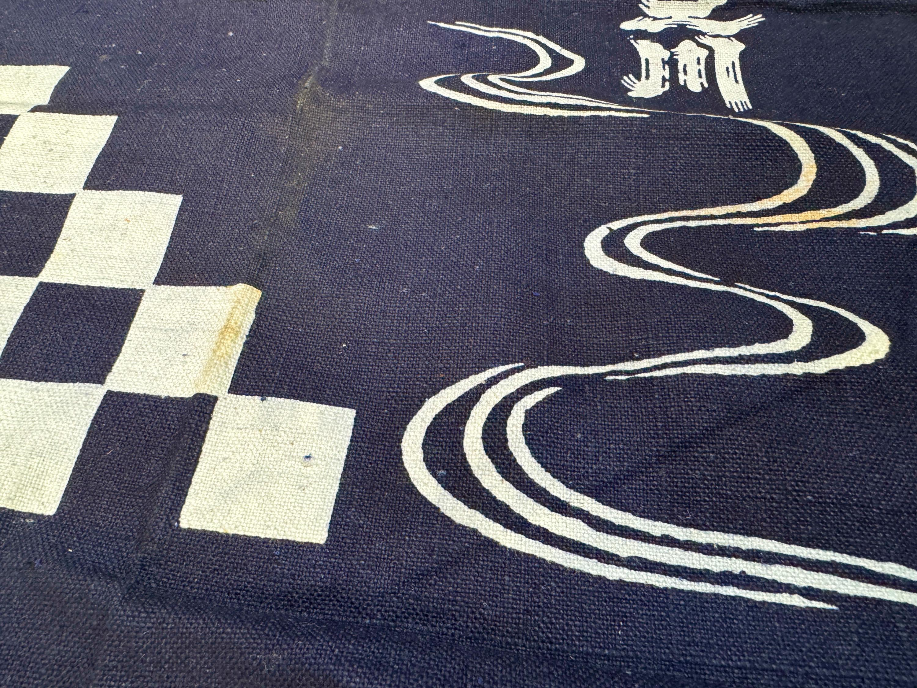 Japanese Vintage Indigo Maekake(traditional Style of Japanese