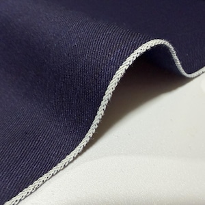 Tela de algodón de doble cara índigo de peso para camisa por yarda, tela japonesa