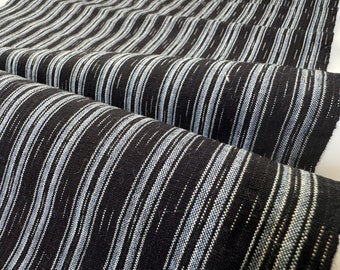 Japanese vintage indigo cotton stripes & kasuri fabric