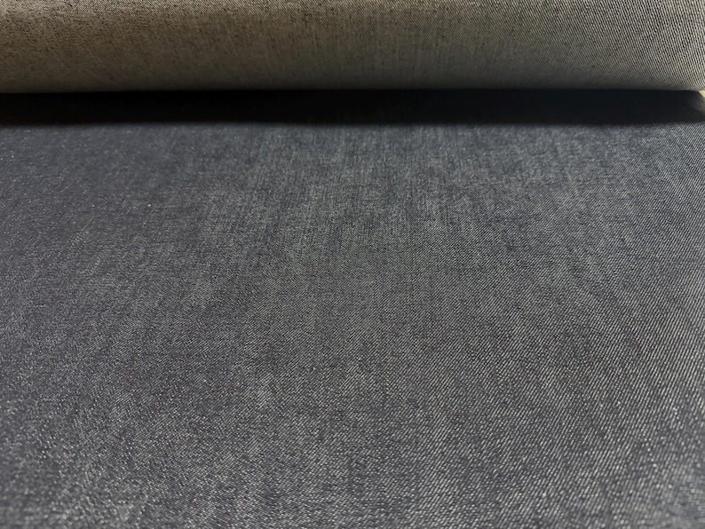 15.75 oz indigo denim fabric with brown selvage by the yard, Japanese denim image 6