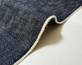 12.4 oz Japanese Indigo Heavy Slub Selvage Denim