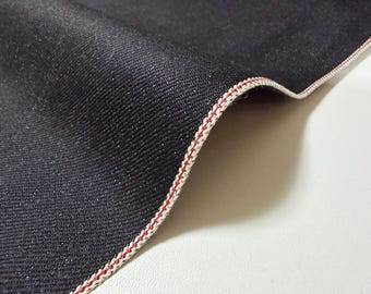 Rare 13 oz Black x Mix Color (Blue) Cotton Black Selvage Denim – by Yard