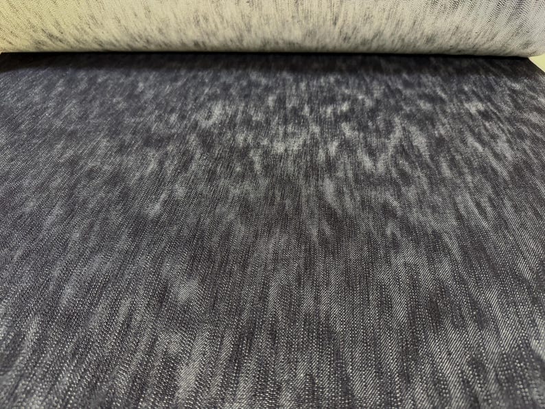 Sällsynt! 473 g ojämnt färgad slubdenim med vit kant, japanskt denimtyg bild 6