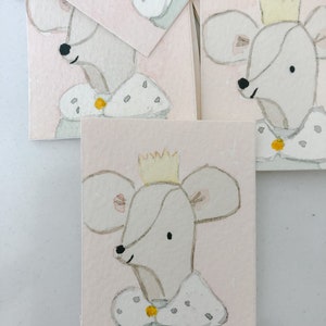 Maileg Königin Maus Aquarell Portrait