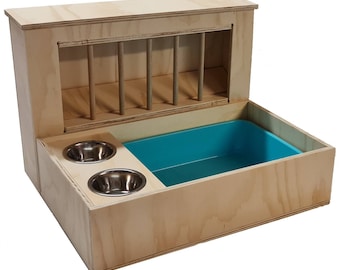 Bunny Rabbit Hay feeder with bowls