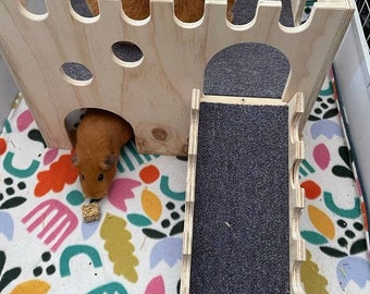 Guinea Pig Double Width Castle