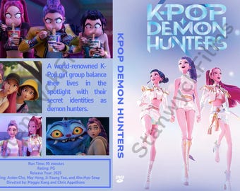 Carátula del DVD digital de K-Pop Demon Hunters