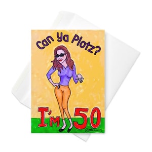 Carte du 50e anniversaire, argot yiddish, salutation yiddish