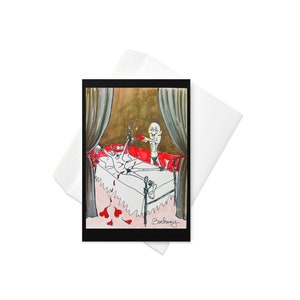 Cartão de aniversário de escravo 4x6, saudações de sadomasoquismo, cartão de escravo de cera quente