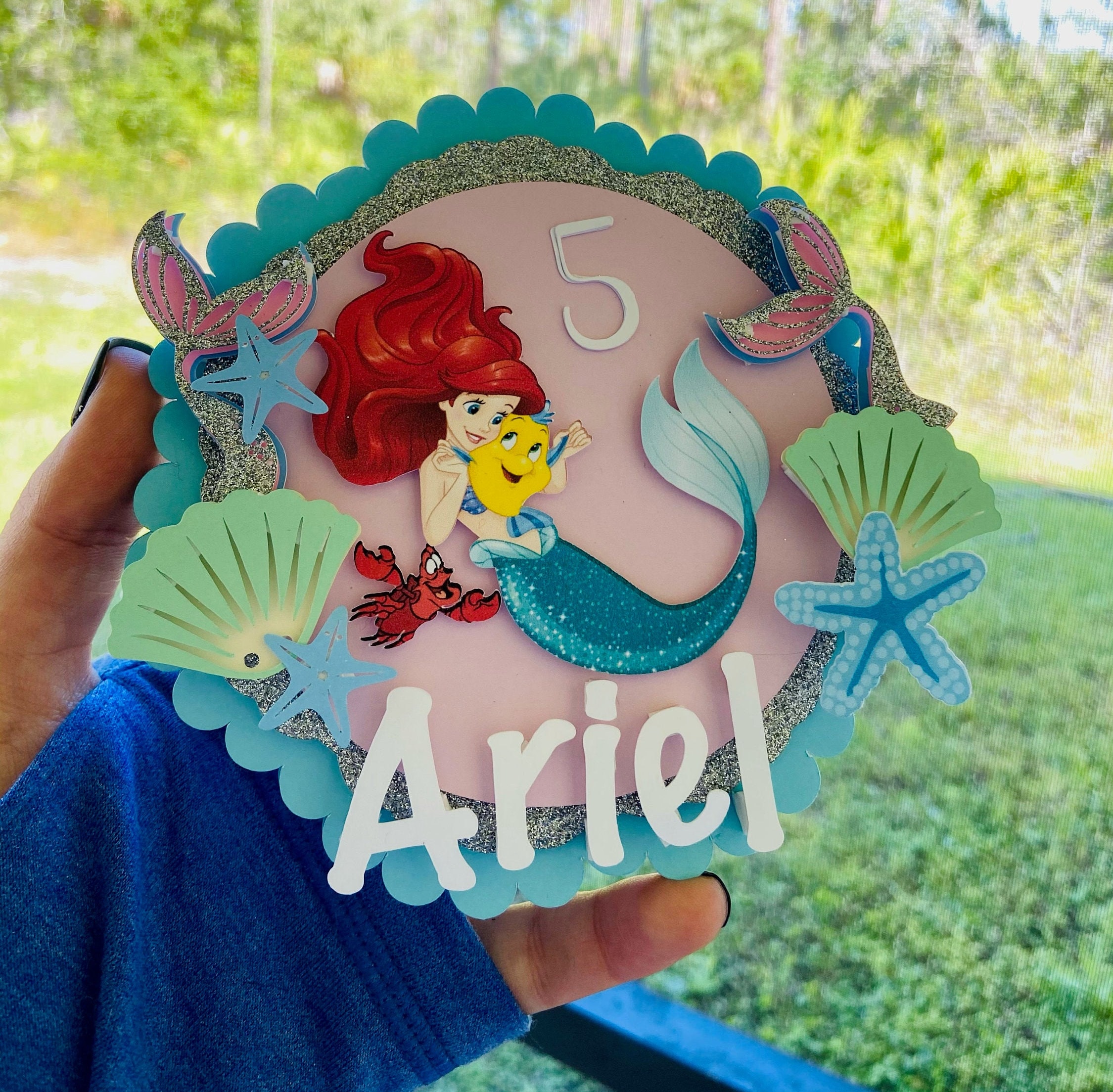 Little Mermaid Cake Topper