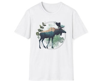 Moose Forest T-Shirt: Wildlife Nature Lover Tee