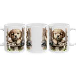 Dog Mug, Dog Coffee Mugs, Custom Dog Mug, Puppy Cup, Dog Lover Gift, Personalized Coffee Mugs, Gifts for Dog Lovers, Dog Owner Gift