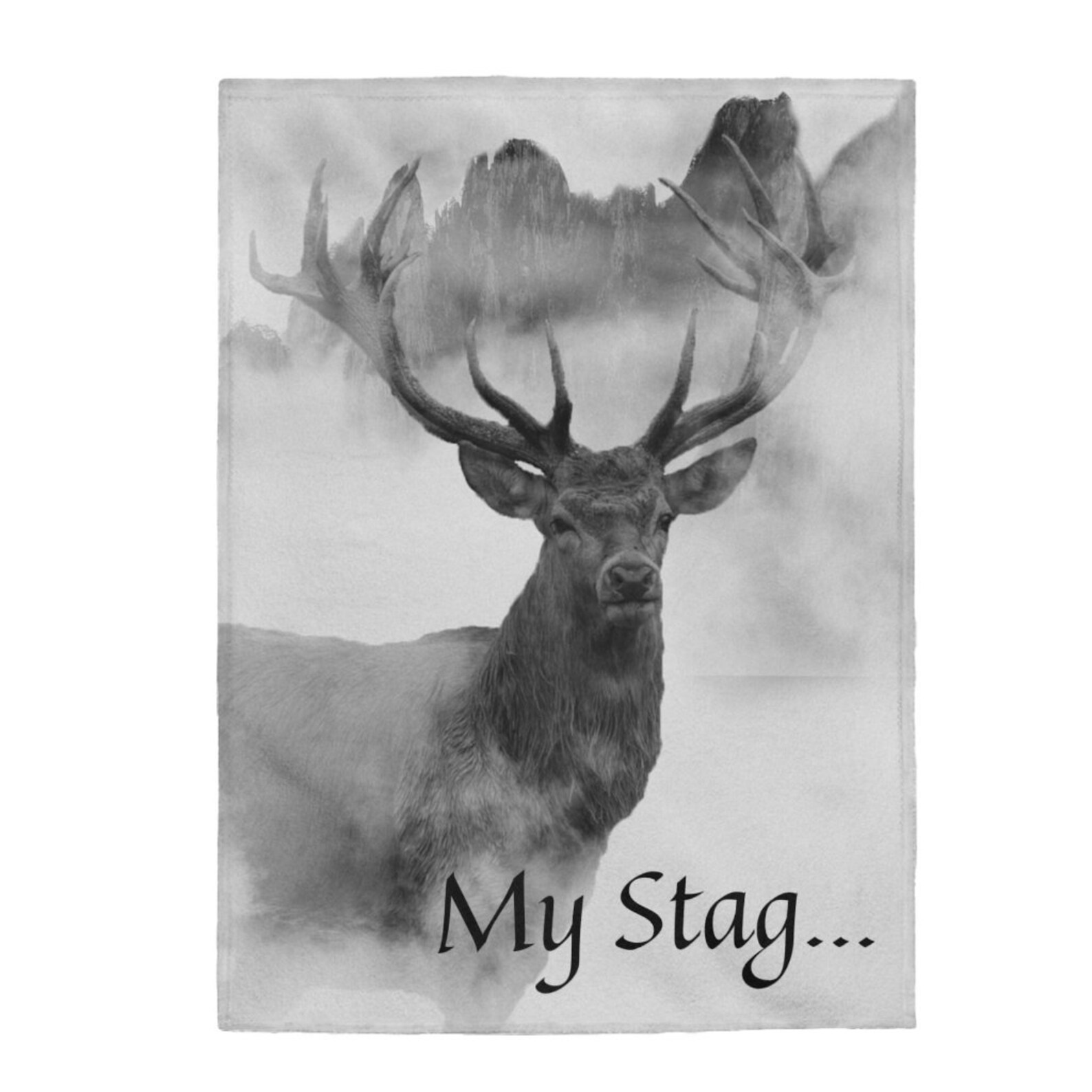 Personalized Deer Blanket Deer Decor Personalized Boy Girl Etsy