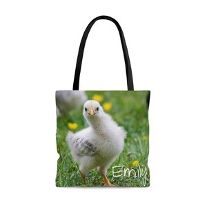 Personalized Chicken Tote Bag: Farm Animal Gift