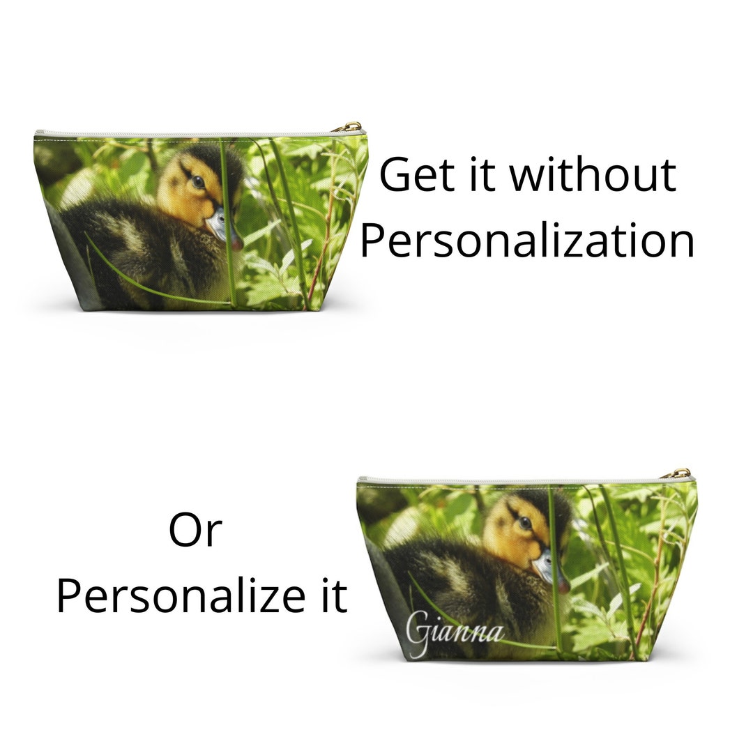 Personalized Duck Bag, Makeup Bag, Duckling Purse, Toiletry Bag, Accessory Pouch, Gifts for