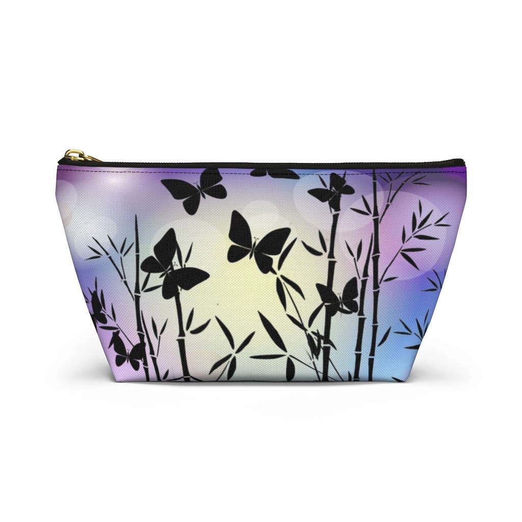 Colorful Butterfly Makeup Bag Cosmetic Bag Butterflies Etsy