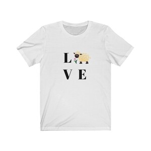 Sheep Shirt, Sheep Love Shirt, Love Shirt, Sheep Art, Cute Sheep Tee Shirt, Farm Girl Shirt, Animal Lover, Sheep Lover Gift