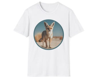 Fennec Fox T-Shirt: Woodland Animal Lover Softstyle Tee