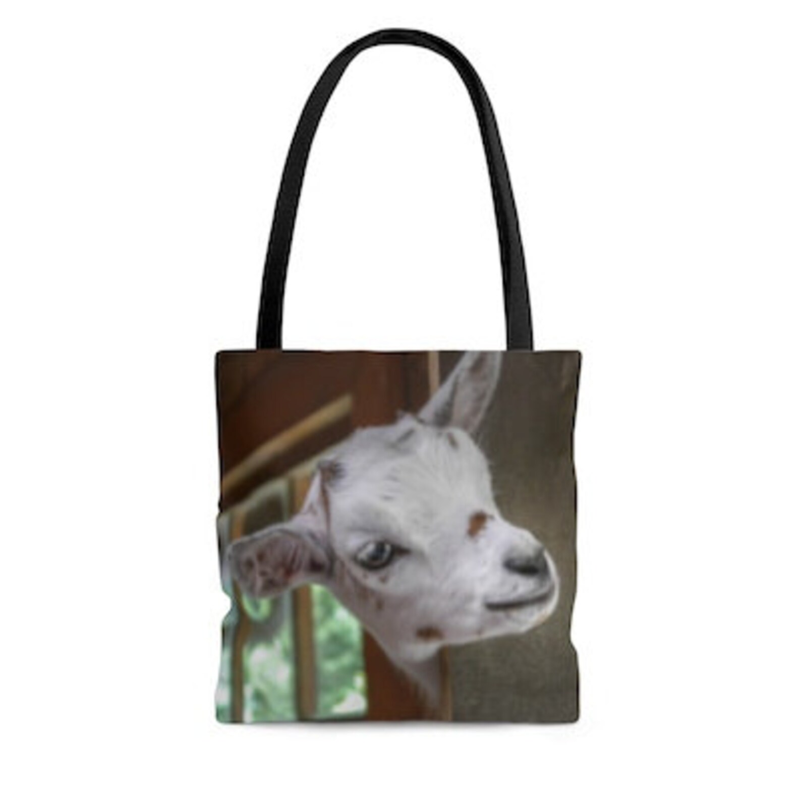 Curious Goat Tote Bag Goat Travel Bag Goat Diaper Bag Goat Etsy