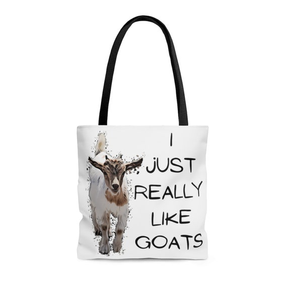 Goat Tote Goat Tote Bag Goat Lovers Gift Goat Travel Bag Etsy