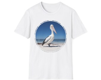 Pelican T-Shirt: Coastal Bird Lover Crewneck