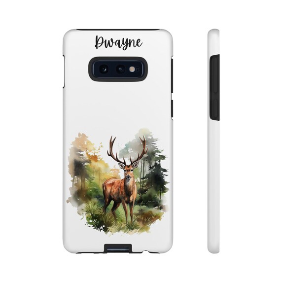 Deer 3D Wood Effect Phone Case, Hunting Phone Case, Wildlife Design Case, Large Stag, IPhone Pro Max, Samsung Galaxy, Google Pixel - Ireland