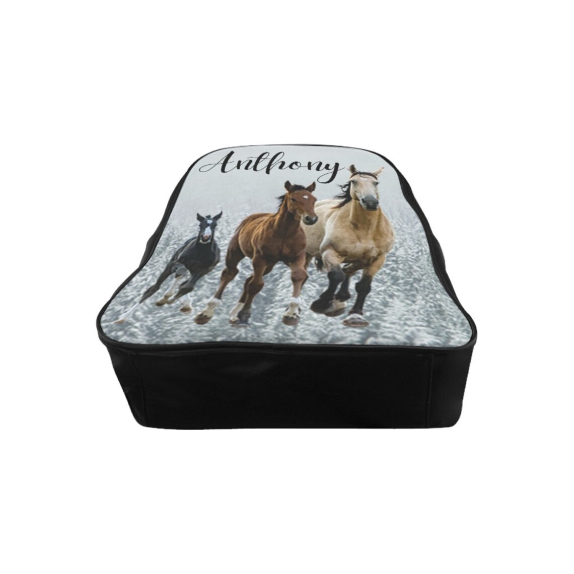 Personalized Horse Backpack Horse School Bag Horse Lover Etsy