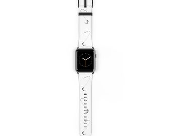 Fishing Hook Apple Watch Band, Faux Leather Strap