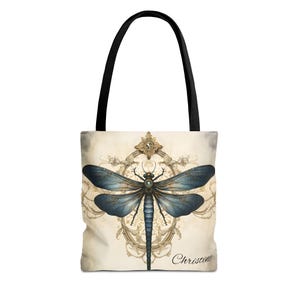 Dragonfly Tote Bag: Personalized Nature Lover Gift