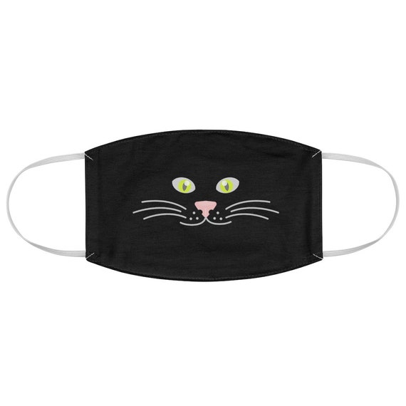 Cat Face Mask Womens Face Mask Reusable Face Mask Cat Lover Etsy