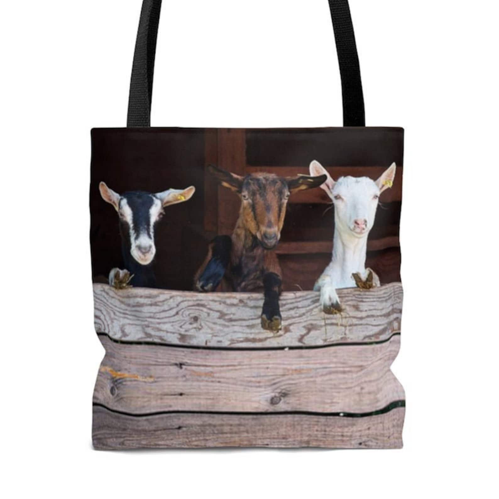 Personalized Goat Tote Bag Goat Diaper Bag Goat travel Bag Etsy